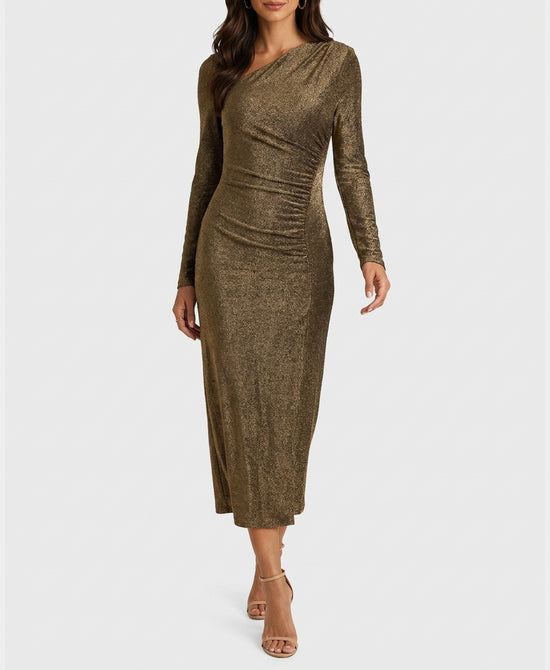 
Shimmer Maxi Dress in GOLD view 1