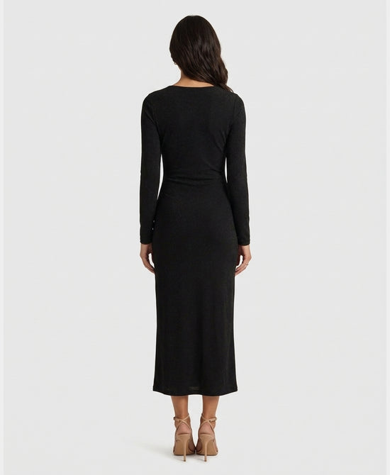 
Shimmer Maxi Dress in BLACK view 2