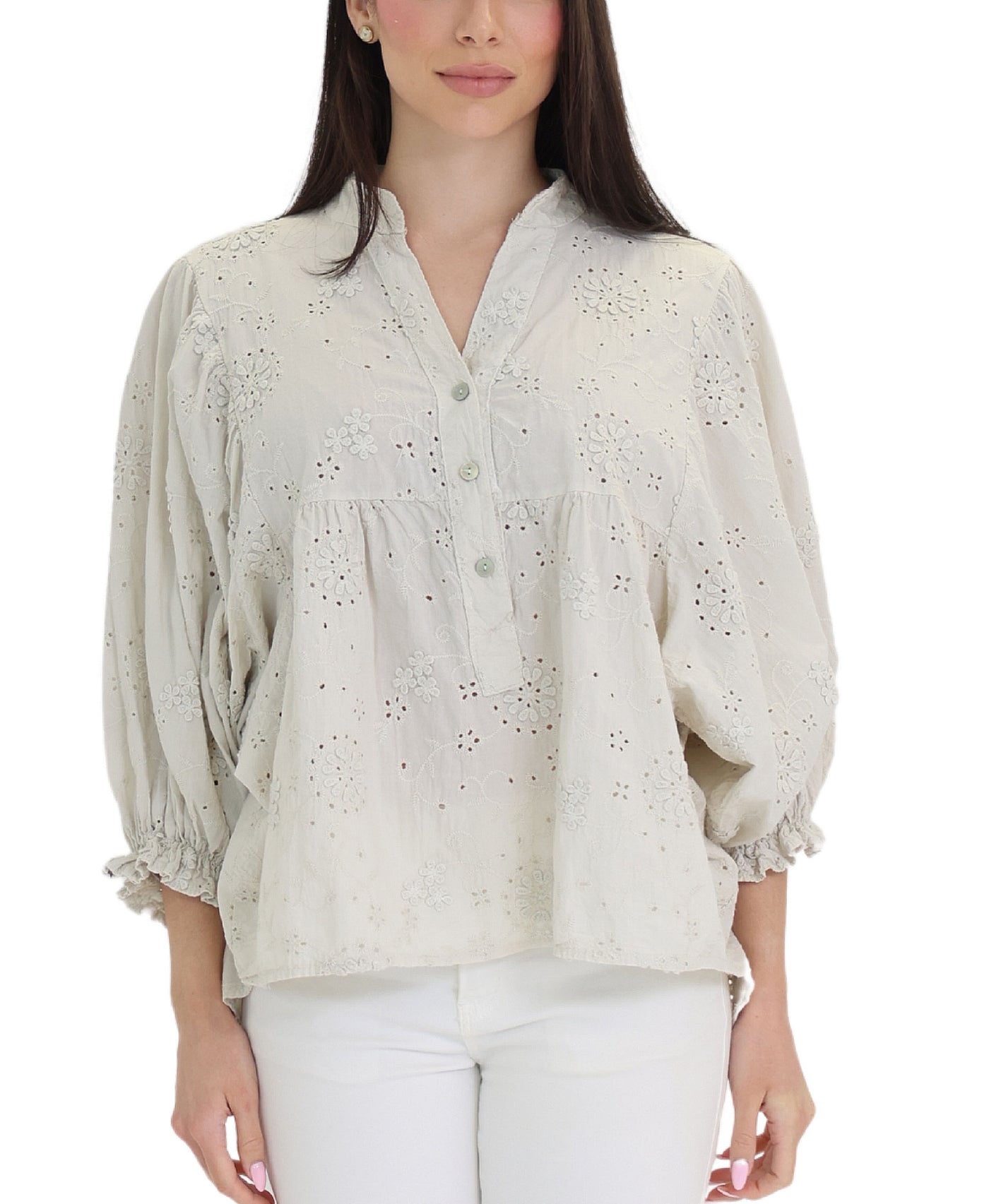 Embroidered Top view 1