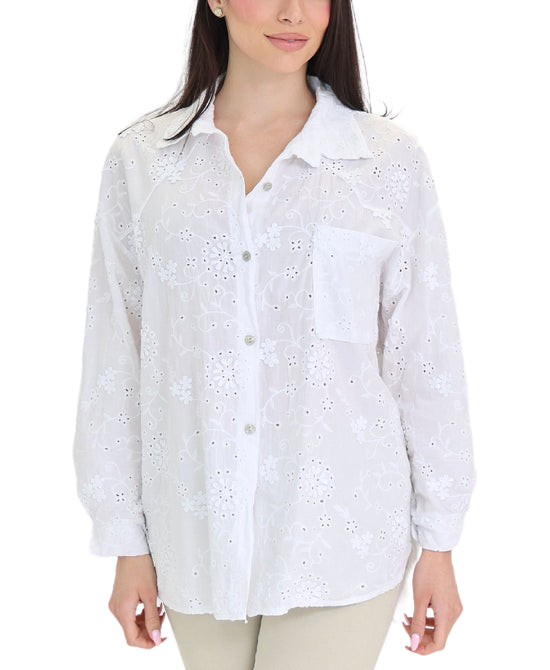 Embroidered Top view 