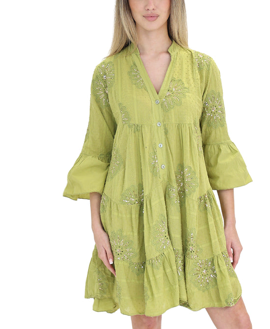 Dress w/ Sequin Flowers view 
