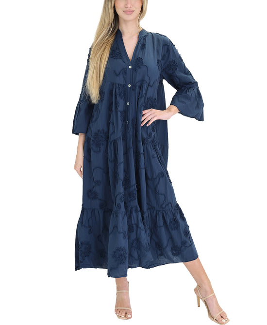 Embroidered Maxi Dress view 