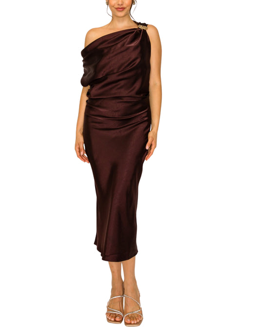 Satin Maxi Dress view 
