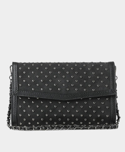 Faux Suede Studded Crossbody Bag image 1