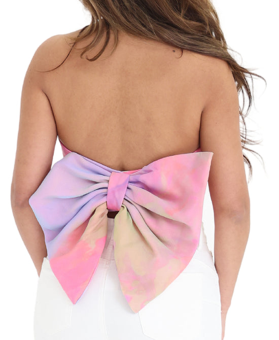Pastel Crop Top w/ Bow Back view 2