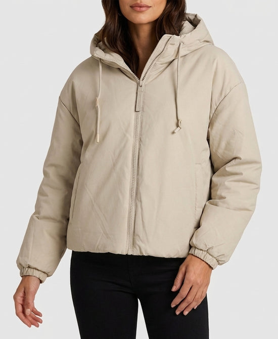 
Hooded Jacket in BEIGE view 1