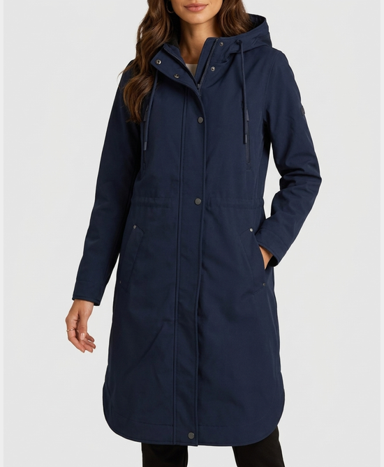 
Soft Shell 3/4 Length Parka in NAVY view 1