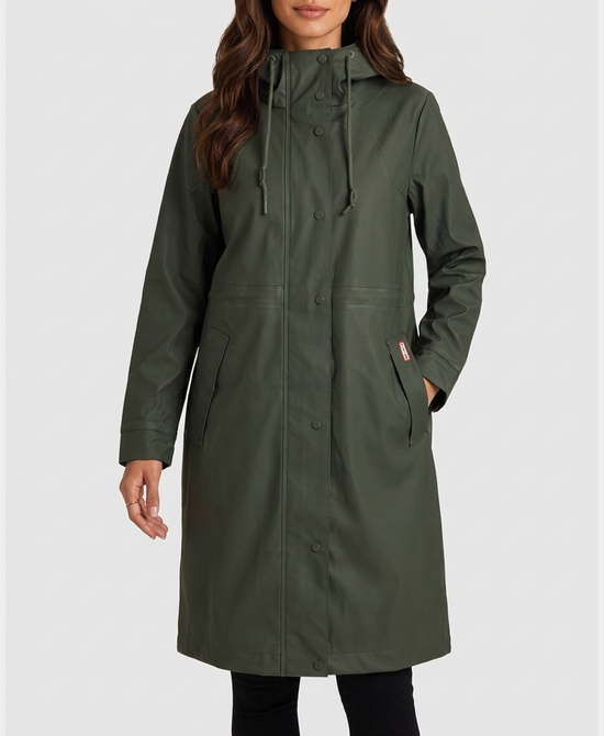 
Rubber Rain Coat in GREEN view 1
