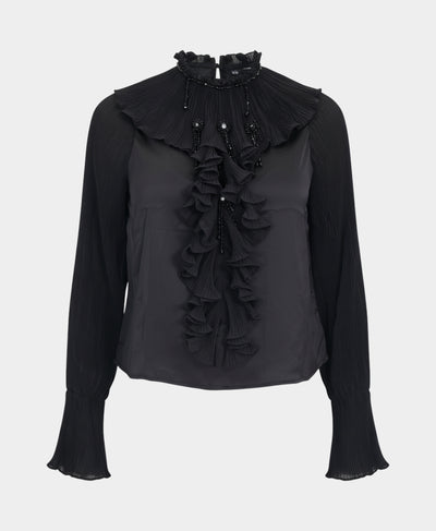 Blouse w/ Ruffles & Sequins image 2