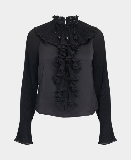 Blouse w/ Ruffles & Sequins view 