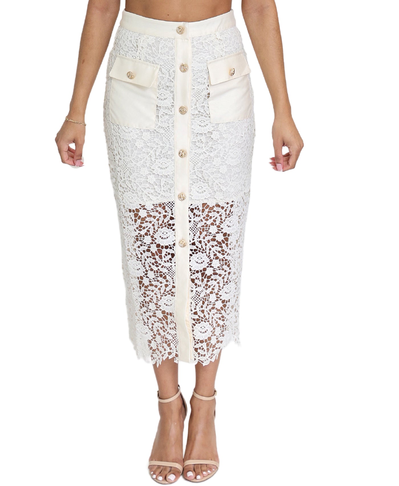 Lace Midi Skirt image 1