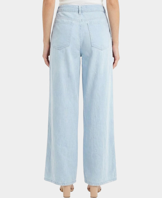 Denim Pants w/ Crochet Trim view 2