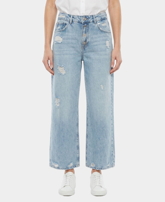 Jeans w/ Silver Charm Detail view 1