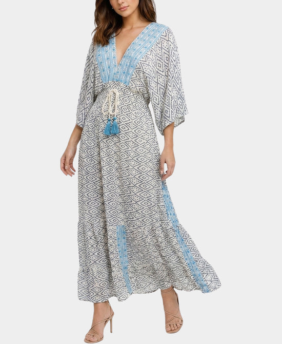 
Print Maxi Dress in BLUE MULTI view 1