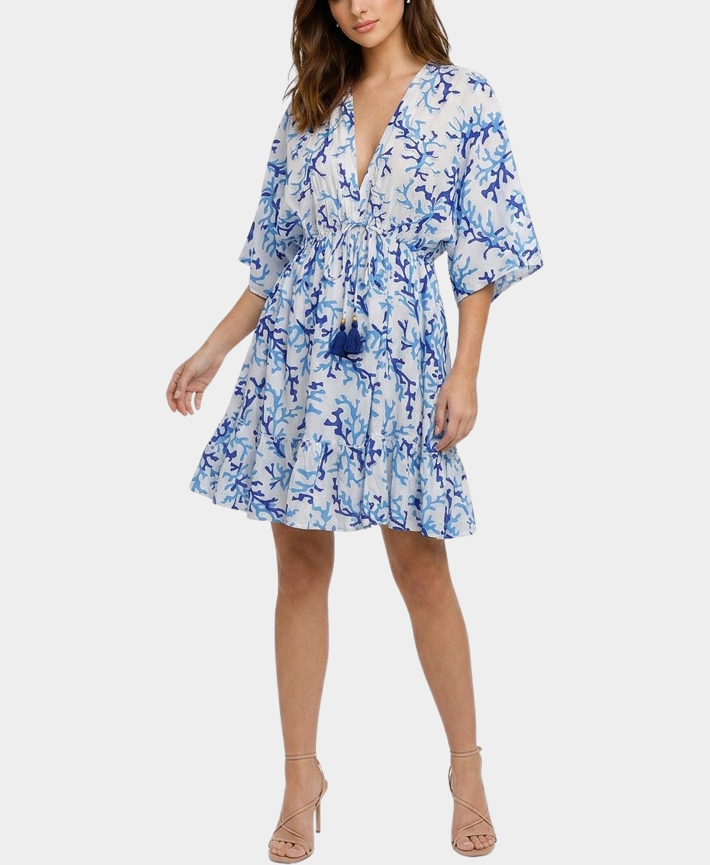 Coral Reef Print Dress – FOX'S