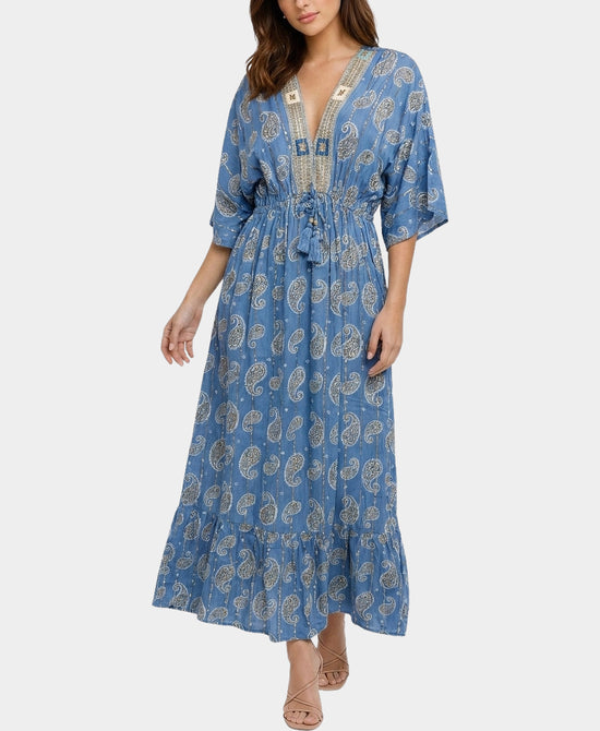 
Print Maxi Dress in BLUE view 1