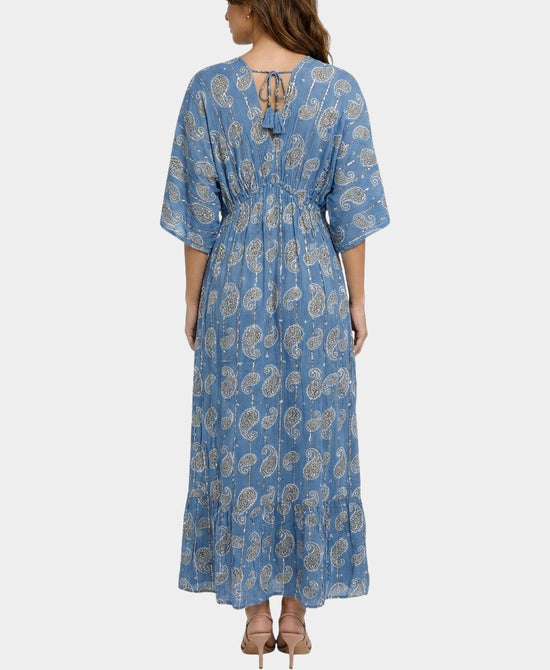 
Print Maxi Dress in BLUE view 2
