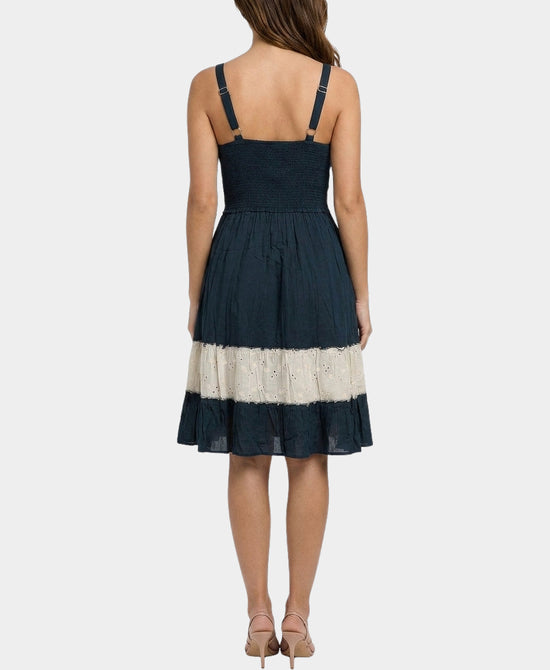
Embroidered Dress w/ Beads & Sequins in EMERALD view 2