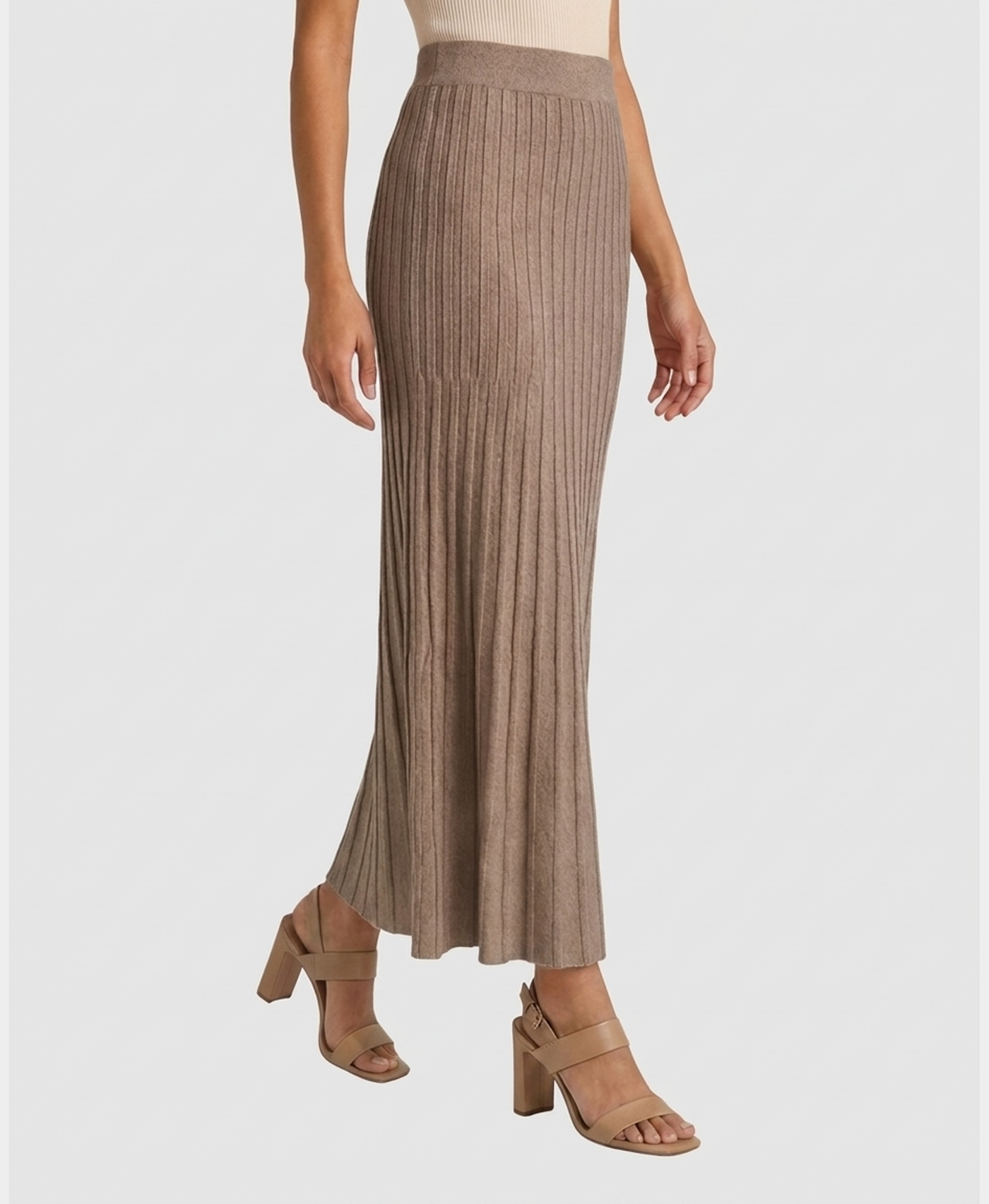 Knit Ribbed Maxi Skirt – FOX'S - Online