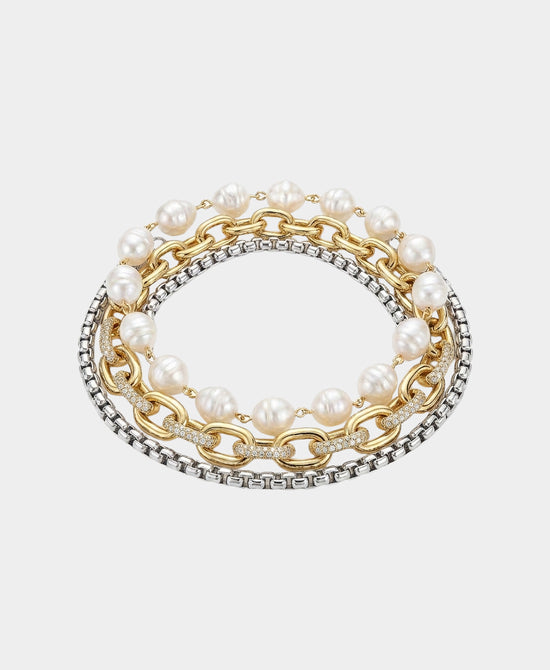 
Layered Chain Magnetic Bracelet in GOLD/SILVER view 2