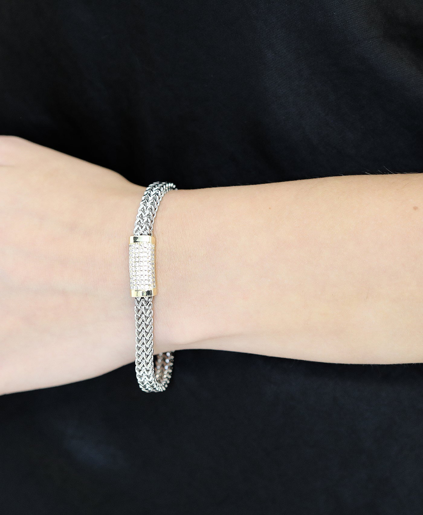 Cubic Zirconia Magnetic Bracelet view 1