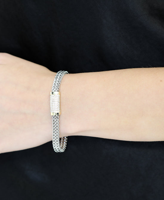Cubic Zirconia Magnetic Bracelet view 