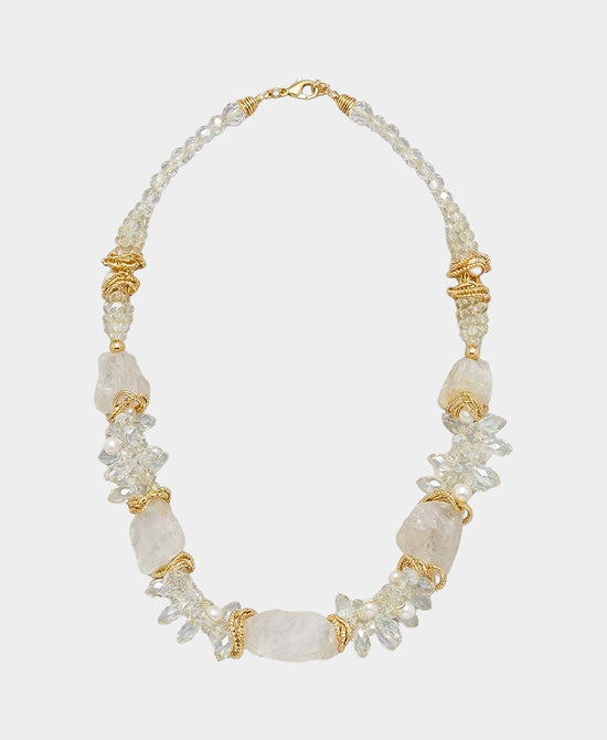 
Cluster Beaded Necklace in YELLOW view 2