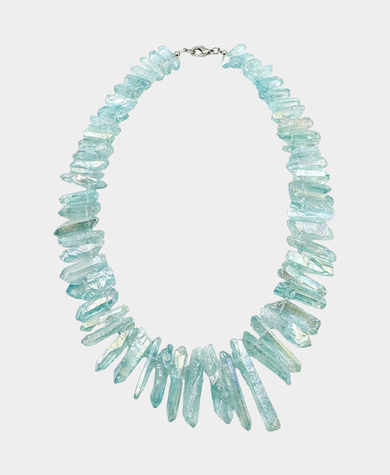 
Quartz Necklace in LIGHT BLUE view 2