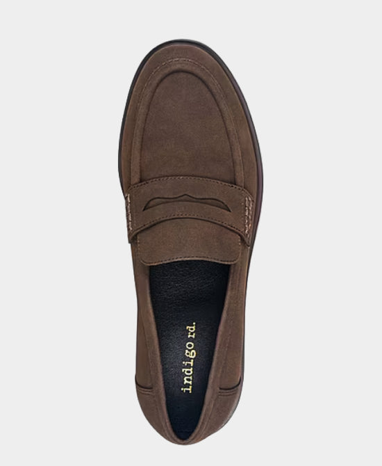 
Faux Suede Loafer in DARK BROWN view 2