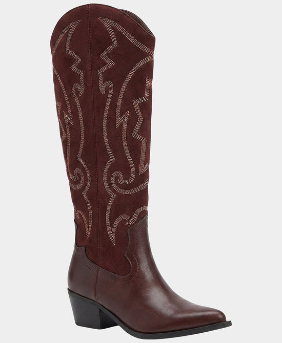 
Western Boot in BURGUNDY view 1