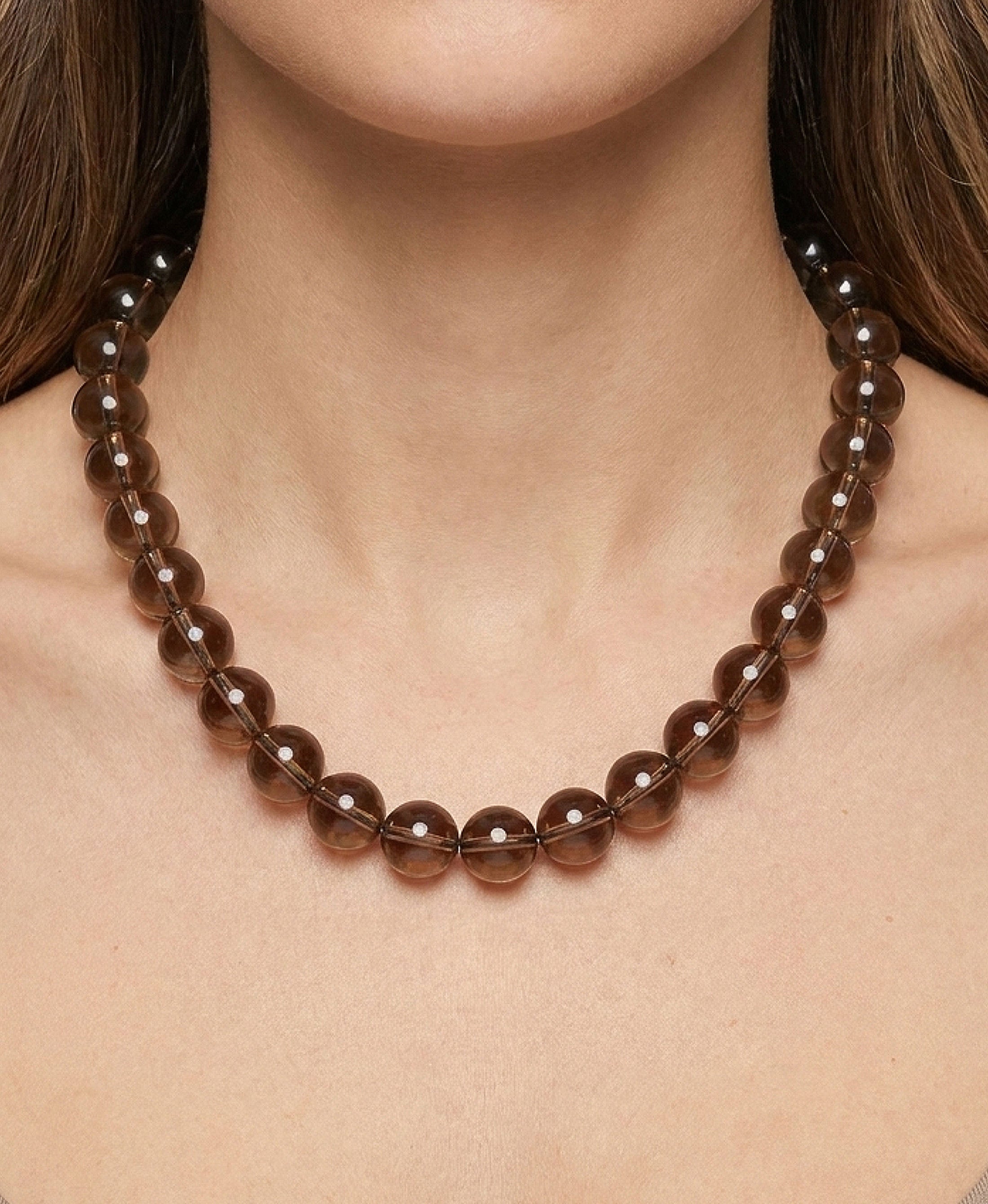 Natural Stone Beaded Necklace – FOX'S - Online