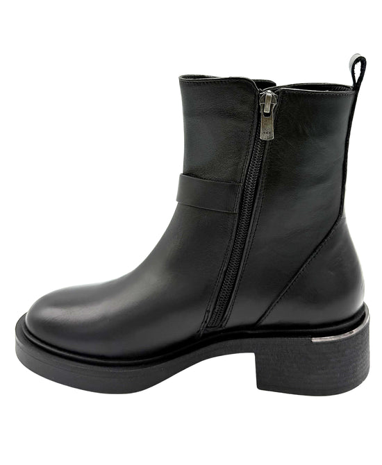 Leather Bootie w/ Buckle Detail view 