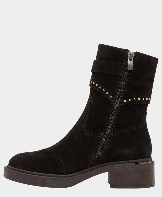 
Suede Buckle Studded Boot in BROWN view 2