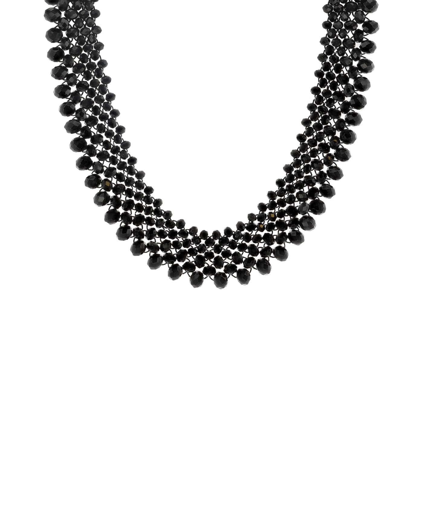 Beaded Layered Collar Necklace image 1