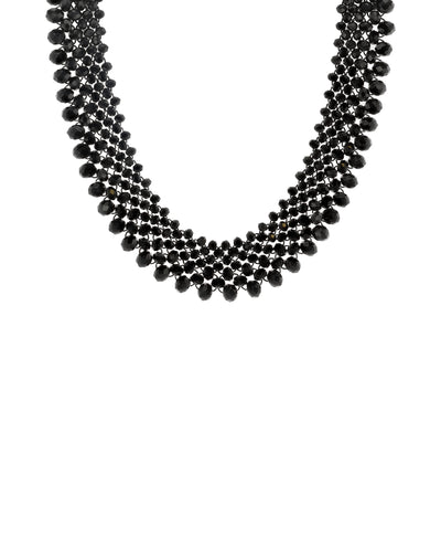Beaded Layered Collar Necklace image 1