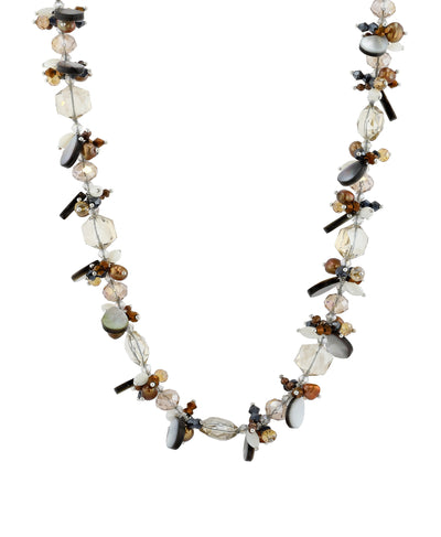 Long Pearl & Beaded Necklace image 1