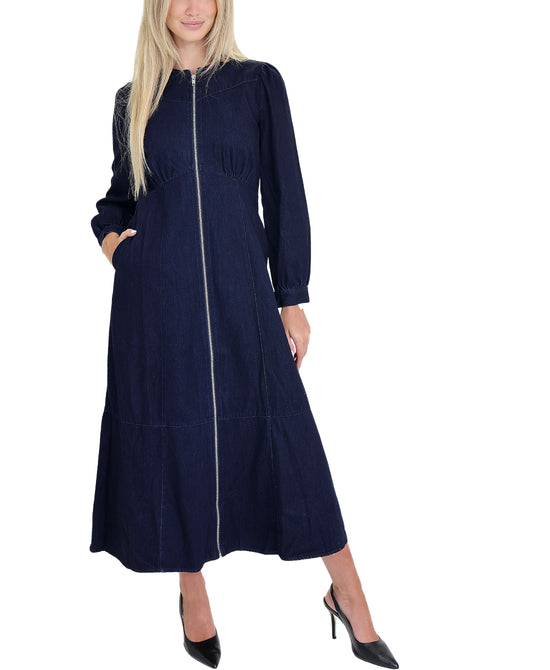Denim Midi Dress view 