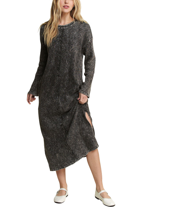 Mineral Wash Midi Dress view 