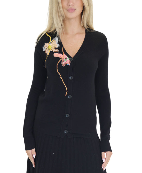 Cardigan w/ Embroidered Detail view 