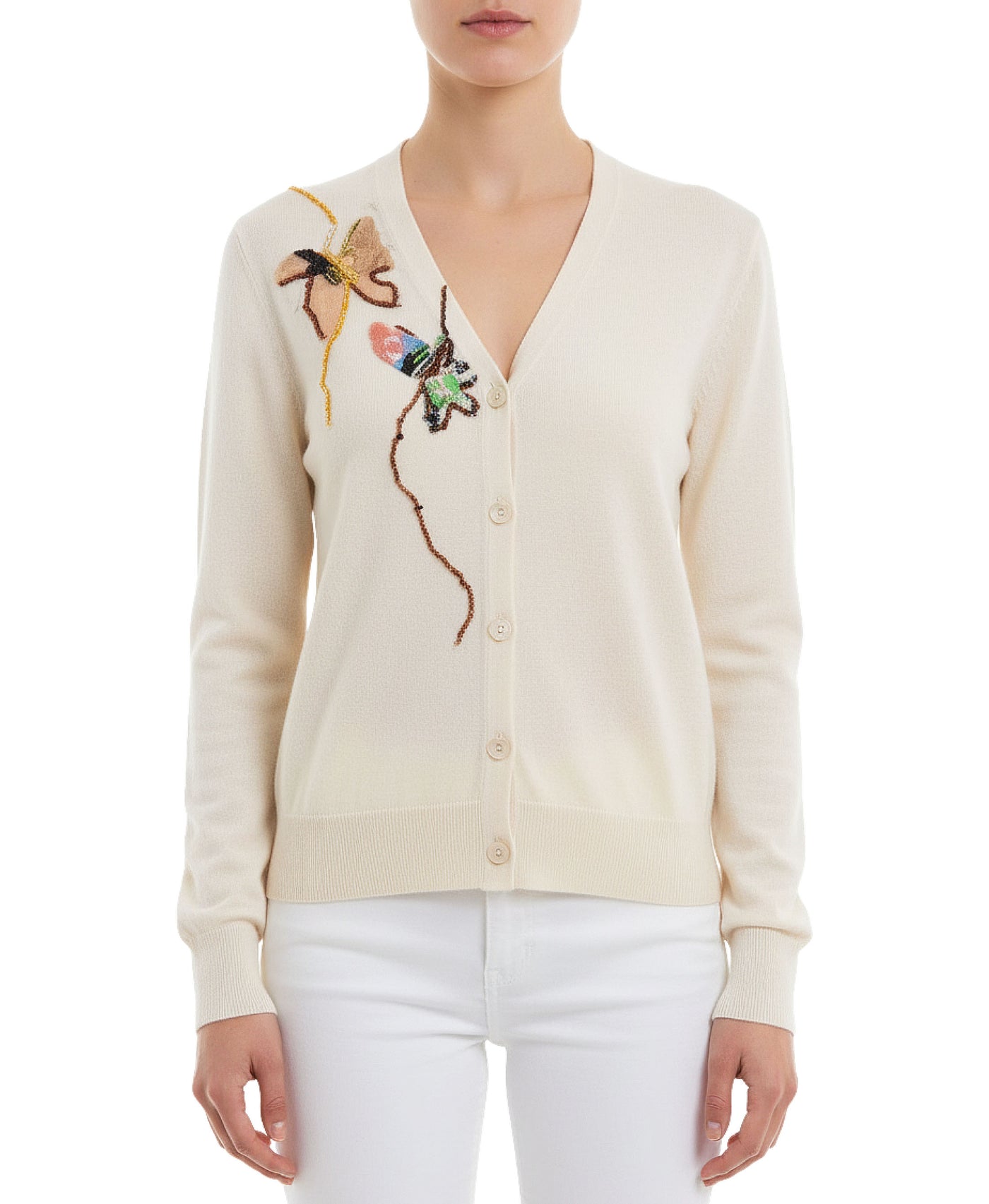 Cardigan w/ Embroidered Detail view 1