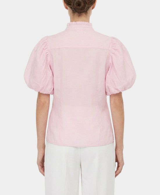 Puff Sleeve Blouse w/ Rosettes view 2