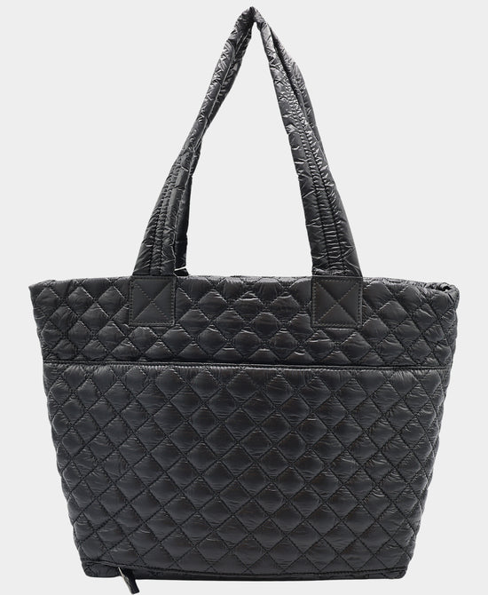 Quilted Puffer Tote Bag view 