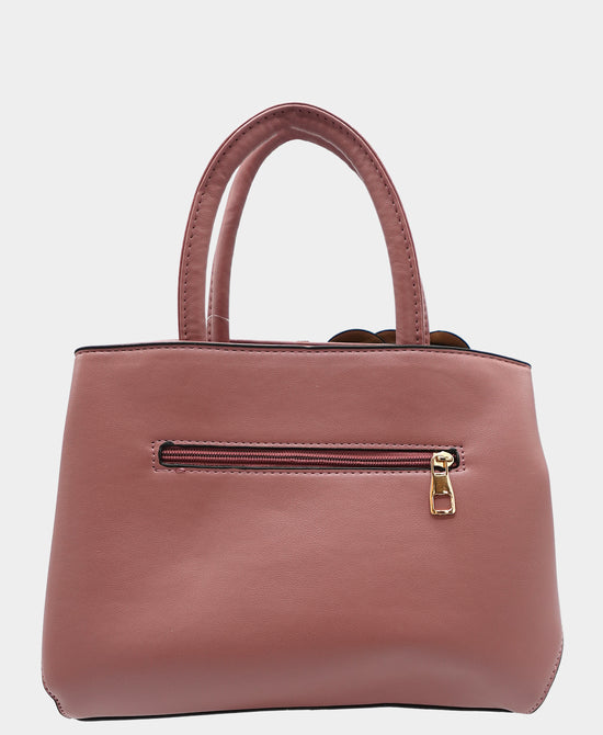 Faux Leather 3D Flower Handbag view 2