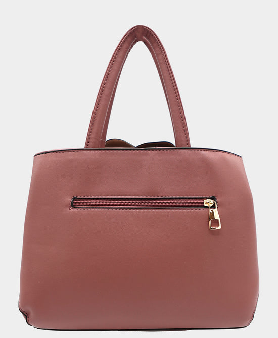 Faux Leather 3D Flower Handbag view 2