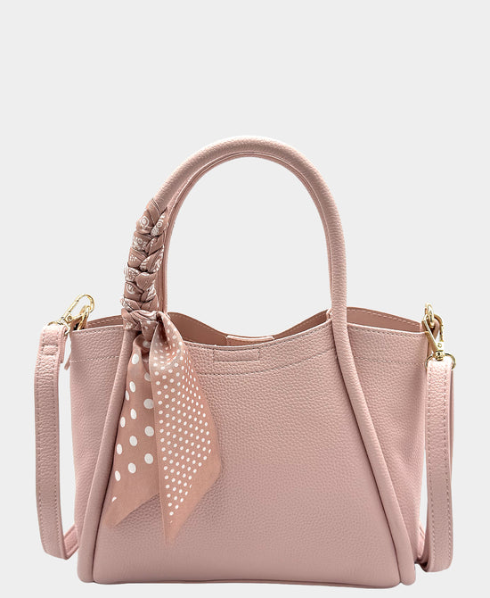 
Handbag w/ Scarf Detail in PINK view 1