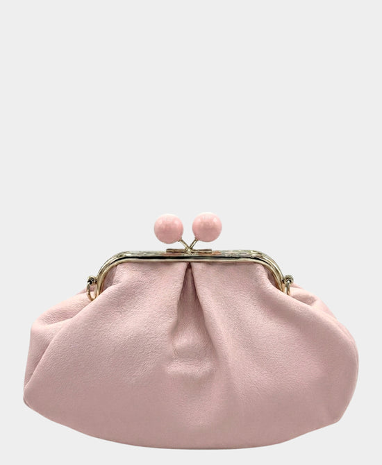 
Faux Leather Clutch Bag in LIGHT PINK view 1