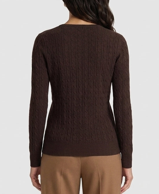 
Cable Knit Sweater in BROWN view 2