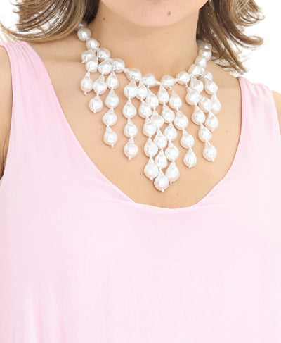 Faux Baroque Pearl Necklace image 1