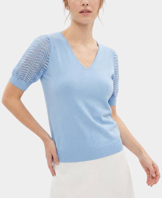 
Top w/ Puff Sleeve in BLUE view 1