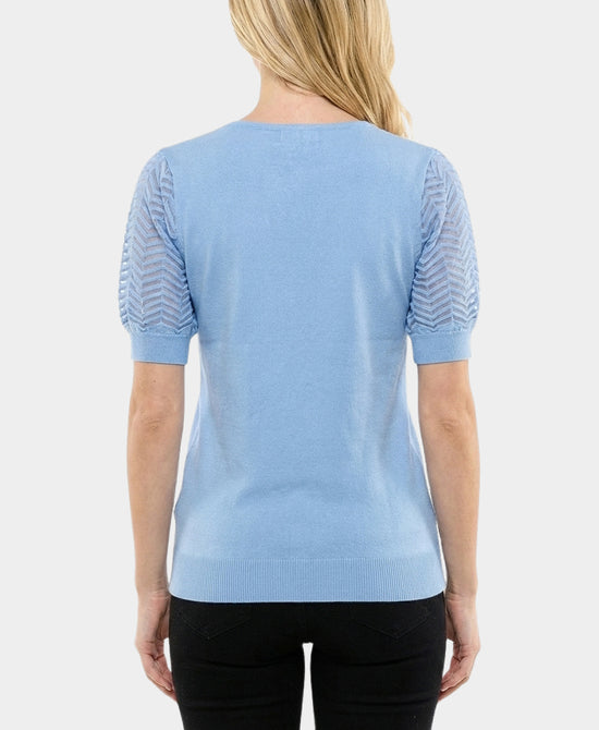 
Top w/ Puff Sleeve in BLUE view 2